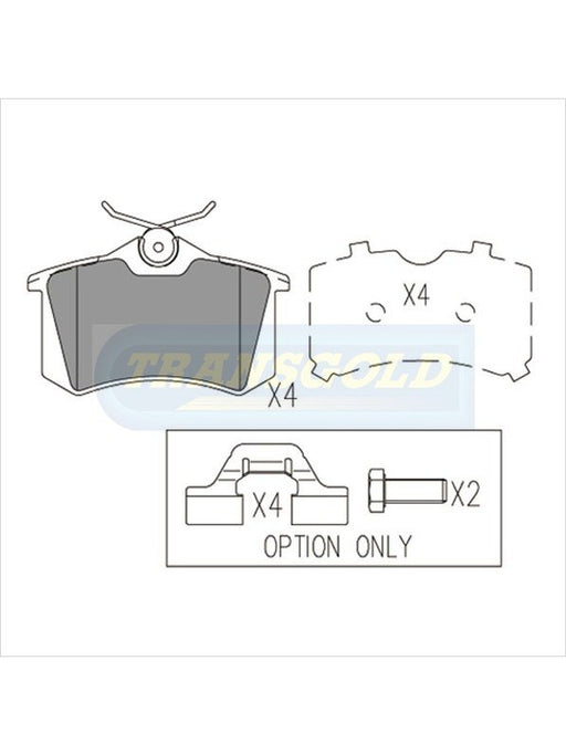 Transgold Brake Pads TG1192N TRANSGOLD - Micks Gone Bush