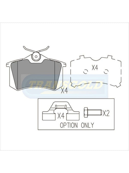 Transgold Brake Pads TG1192N TRANSGOLD - Micks Gone Bush