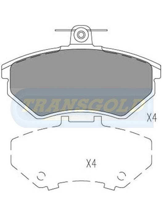 Transgold Brake Pads TG1325N TRANSGOLD - Micks Gone Bush