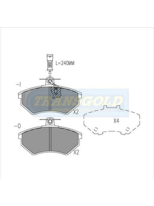 Transgold Brake Pads TG1327N TRANSGOLD - Micks Gone Bush