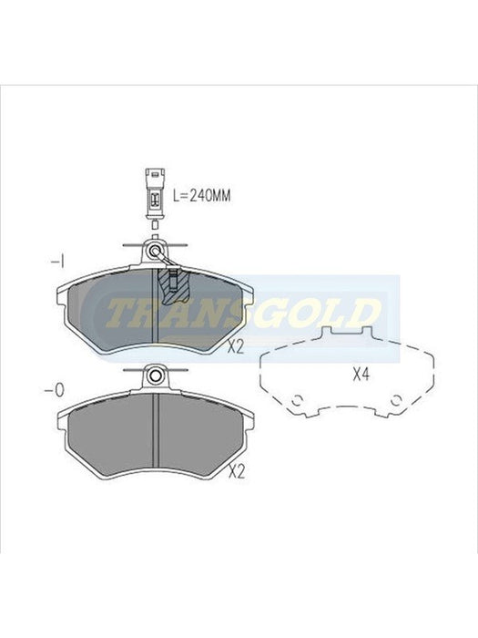 Transgold Brake Pads TG1327N TRANSGOLD - Micks Gone Bush