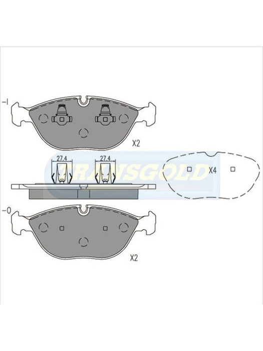 Transgold Brake Pads TG1408N TRANSGOLD - Micks Gone Bush