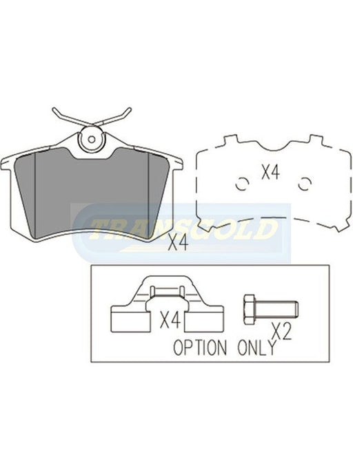 Transgold Brake Pads TG1449N TRANSGOLD - Micks Gone Bush