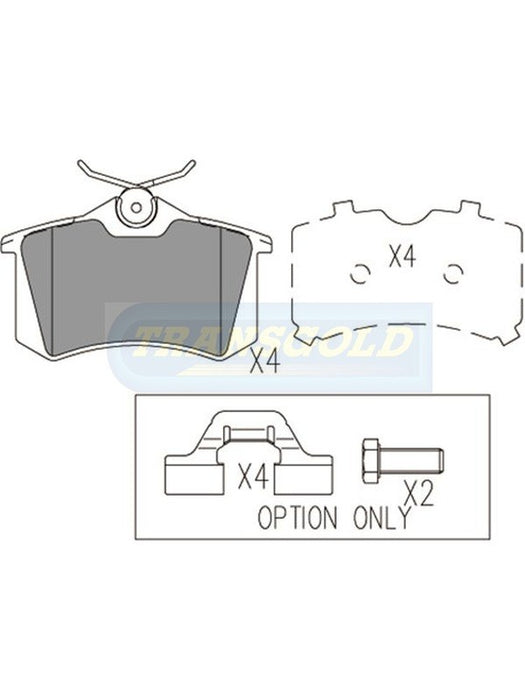 Transgold Brake Pads TG1449N TRANSGOLD - Micks Gone Bush