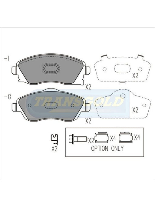 Transgold Brake Pads TG1471N TRANSGOLD - Micks Gone Bush