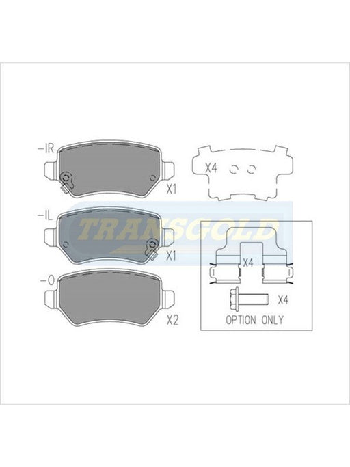 Transgold Brake Pads TG1511N TRANSGOLD - Micks Gone Bush
