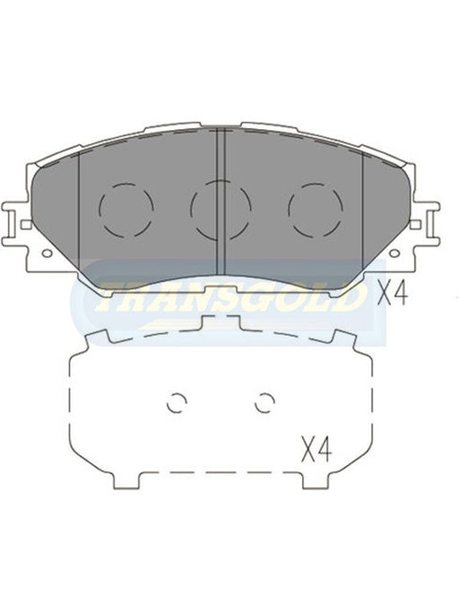 Transgold Brake Pads TG1802N TRANSGOLD - Micks Gone Bush