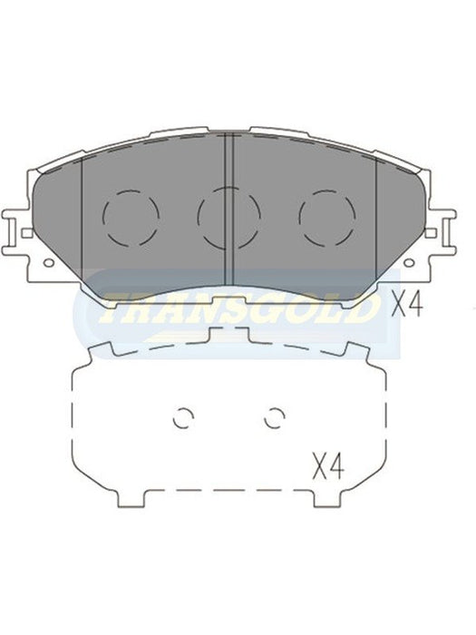 Transgold Brake Pads TG1802N TRANSGOLD - Micks Gone Bush