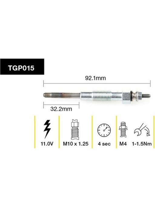 Tridon Glow Plug TGP015 Tridon - Micks Gone Bush
