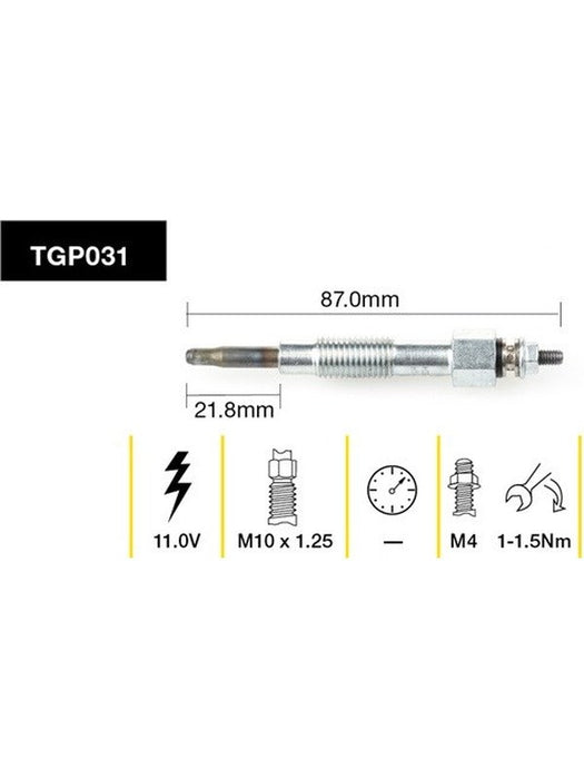 Tridon Glow Plug TGP031 Tridon - Micks Gone Bush