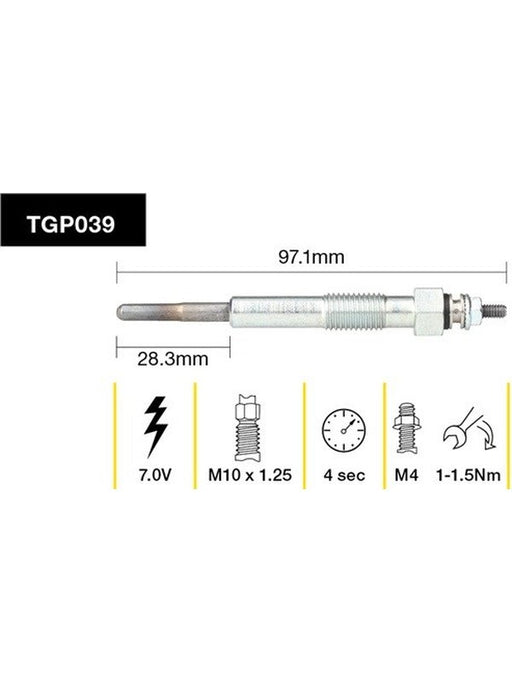 Tridon Glow Plug TGP039 Tridon - Micks Gone Bush