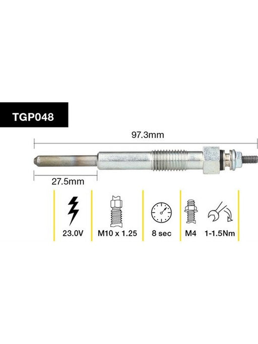 Tridon Glow Plug TGP048 Tridon - Micks Gone Bush