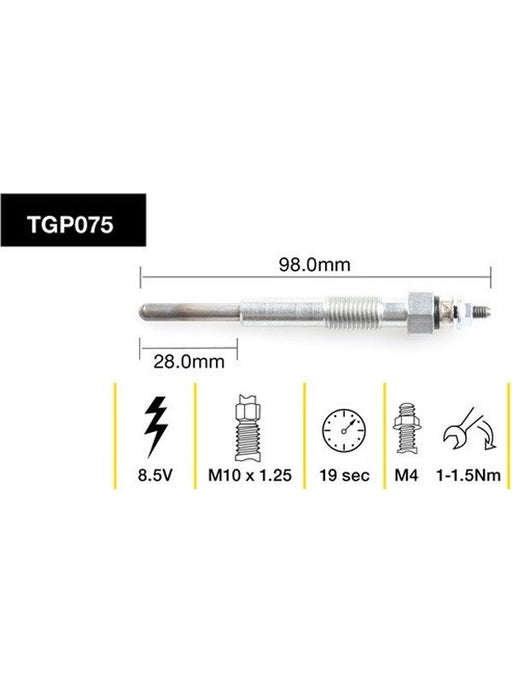 Tridon Glow Plug TGP075 Tridon - Micks Gone Bush