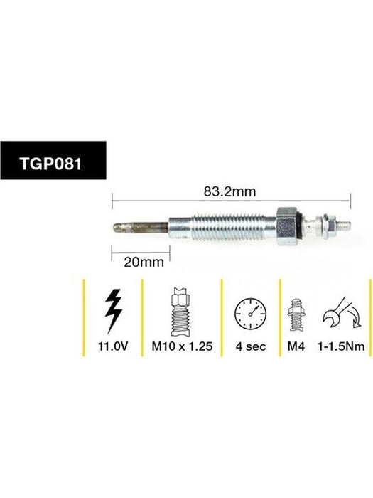 Tridon Glow Plug TGP081 Tridon - Micks Gone Bush