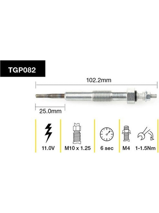 Tridon Glow Plug TGP082 Tridon - Micks Gone Bush
