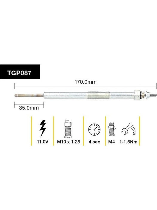Tridon Glow Plug TGP087 Tridon - Micks Gone Bush