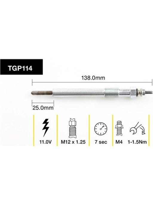 Tridon Glow Plug TGP114 Tridon - Micks Gone Bush