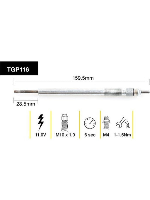 Tridon Glow Plug TGP116 Tridon - Micks Gone Bush