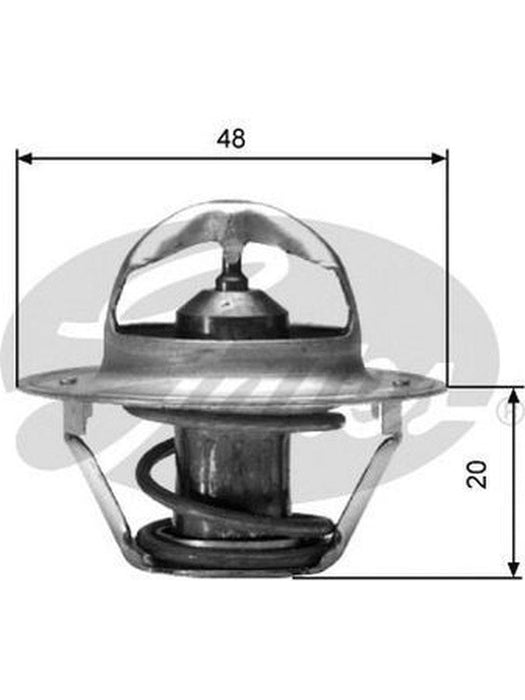Gates Thermostat + Gaskets & Seals TH00388G1 Gates - Micks Gone Bush