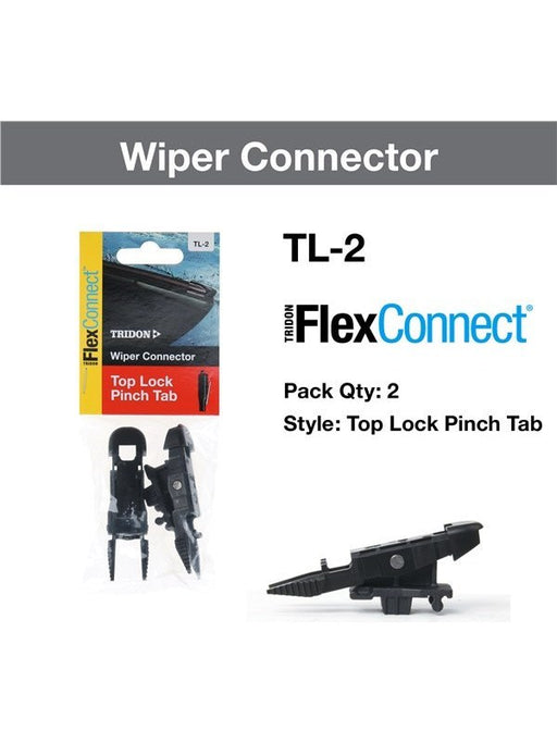 Tridon Wiper Blade Connector Flexconnect Top Lock Pair TL-2 Tridon - Micks Gone Bush