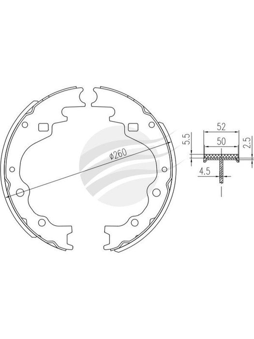 Bremtec Trade-Line Ceramic Brake Shoes TLS1587 Brake Shoes Bremtec - Micks Gone Bush