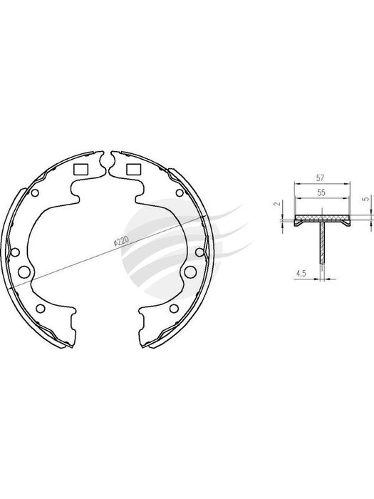 Bremtec Trade-Line Ceramic Brake Shoes TLS1588 Brake Shoes Bremtec - Micks Gone Bush