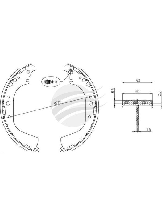 Bremtec Trade-Line Ceramic Brake Shoes TLS1668 Brake Shoes Bremtec - Micks Gone Bush