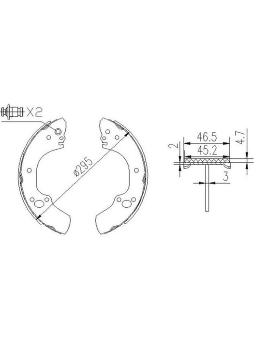 Bremtec Trade-Line Ceramic Brake Shoes TLS1757 Brake Shoes Bremtec - Micks Gone Bush