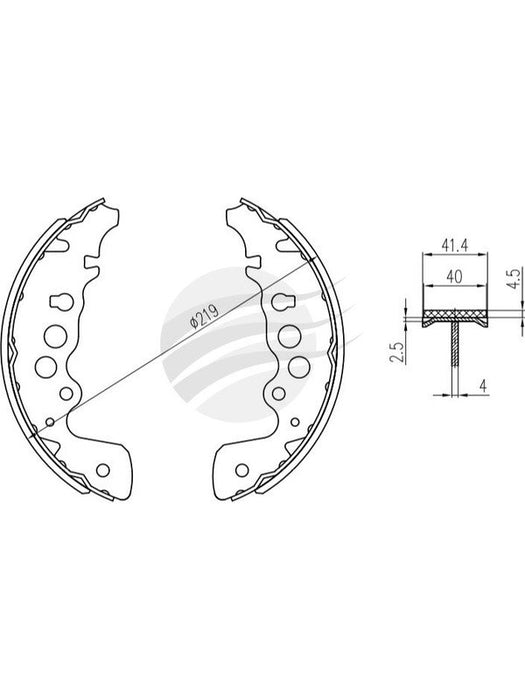Bremtec Trade-Line Ceramic Brake Shoes TLS1787 Brake Shoes Bremtec - Micks Gone Bush
