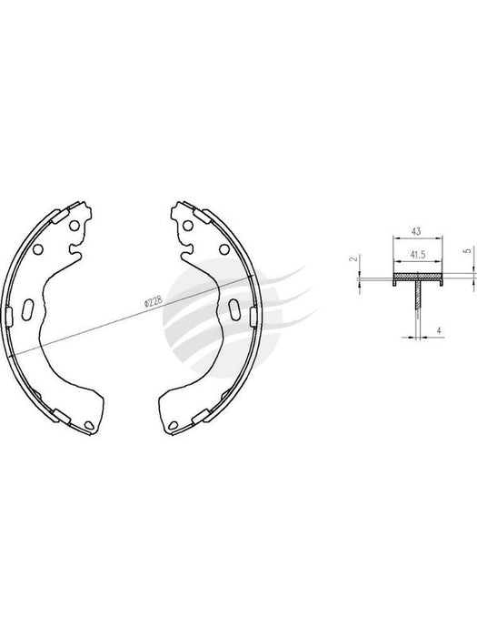 Bremtec Trade-Line Ceramic Brake Shoes TLS1791 Brake Shoes Bremtec - Micks Gone Bush