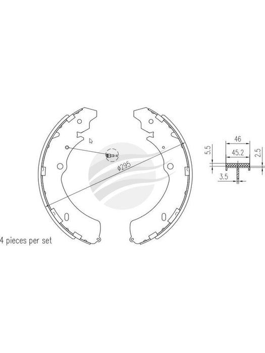 Bremtec Trade-Line Ceramic Brake Shoes TLS1793 Brake Shoes Bremtec - Micks Gone Bush
