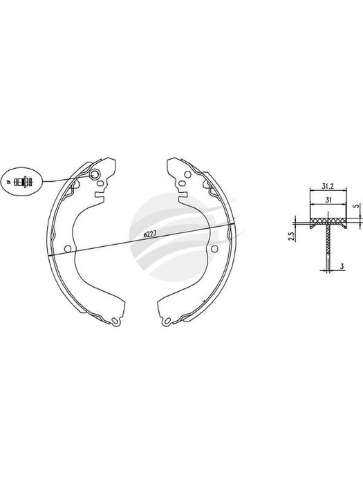 Bremtec Trade-Line Ceramic Brake Shoes For Outlander Ze 2.4L 2002-04 TLS1796 Brake Shoes Bremtec - Micks Gone Bush