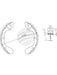 Bremtec Trade-Line Ceramic Brake Shoes For Kia Rio Ls 1.5L 2000-05 TLS1829 Brake Shoes Bremtec - Micks Gone Bush