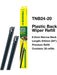 Tridon Wiper Blade Refill Plastic Narrow Back Pack of 20 TNB24-20 Tridon - Micks Gone Bush