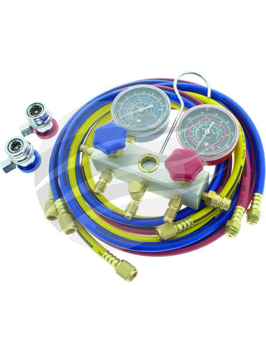 Jayair Manifold Set R134A W/72 Hoses And Couplers In Carry Case TO0001 Jayair - Micks Gone Bush