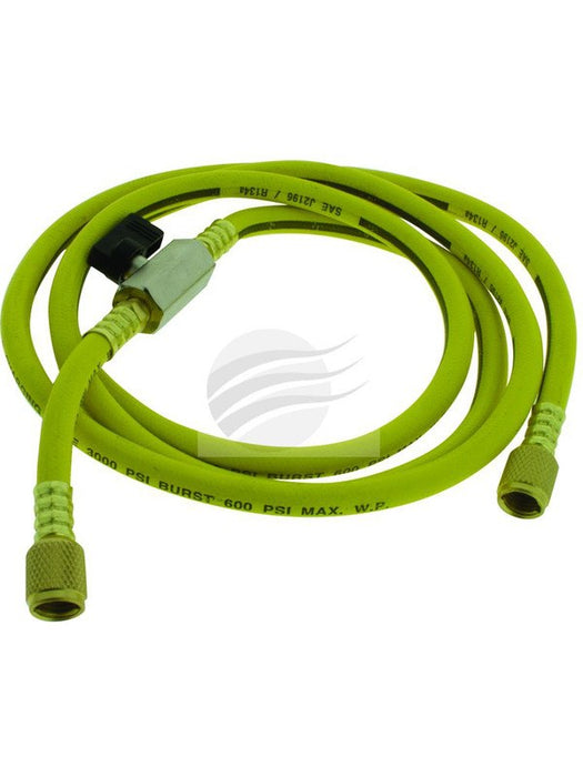 Jayair Charge Hose 1.8M R134A Yellow With Ball Valve Suits To0001 1800mm TO073Y Jayair - Micks Gone Bush