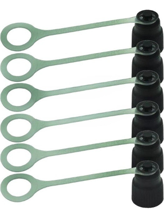 CPS Pack 6 Plastic Cap 1/2" Acme With Strap TO1538 CPS - Micks Gone Bush