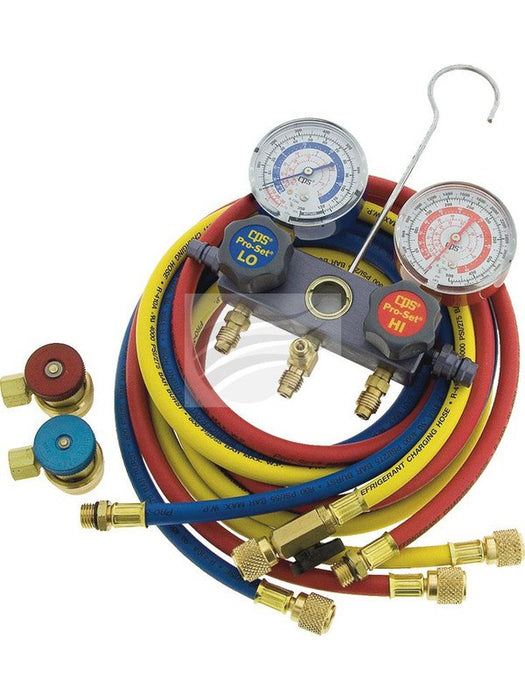 CPS Manifold Set R134A W/Hoses And Couplers TO1540 CPS - Micks Gone Bush