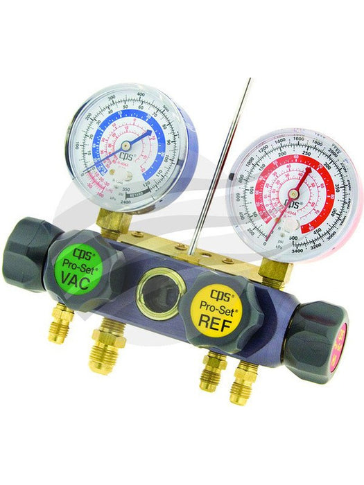 CPS Gauge Manifold 4 Valve Suit R12 & R404A TO1571 CPS - Micks Gone Bush