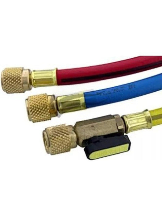 CPS Charge Hose 1800mm 6' Yellow R134A 1/2" X 1/2" Acme With Bv TO272Y CPS - Micks Gone Bush