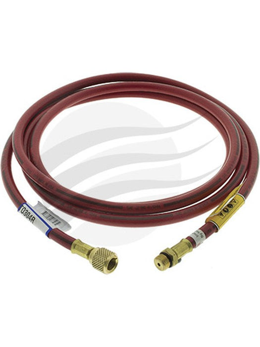 CPS Charge Hose 3M 10' R134A Red 1/2" Acme Female X 14mm Male Fittings TO304R CPS - Micks Gone Bush