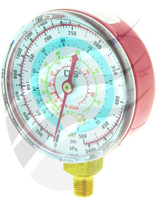 CPS Gauge Red High Side R134A 63mm TO4211 CPS - Micks Gone Bush