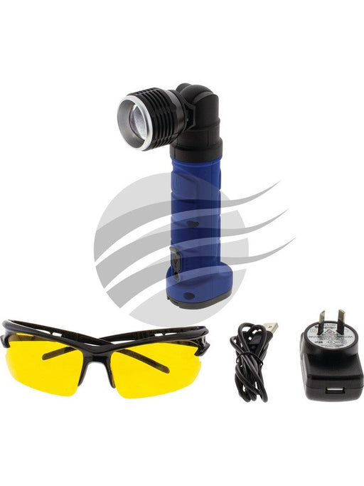Jayair Rechargble LED UV Inspection Lamp with Goggles Li-Ion Battery TO8740 Jayair - Micks Gone Bush