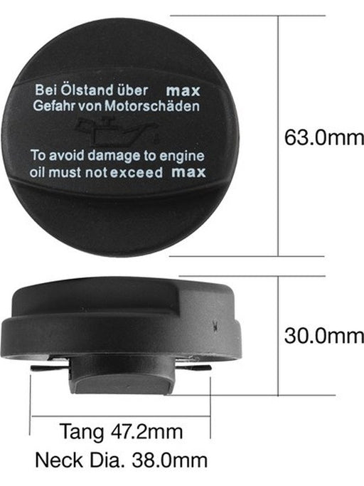 Tridon Oil Cap TOC550 Tridon - Micks Gone Bush