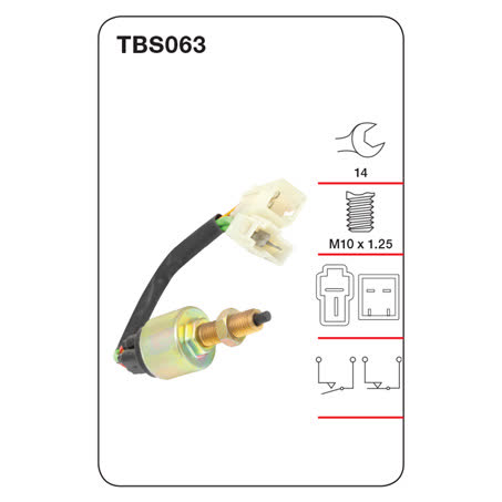 Tridon Stop Light Switch TBS063 M10 X 1.25 Dual Circuit SWITCH TRIDON - Micks Gone Bush
