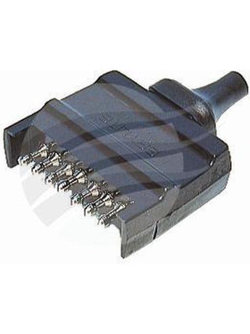 Britax 7 Pin Flat Trailer Plug Plastic Common All States # B4 B4B TP2004BL Britax - Micks Gone Bush