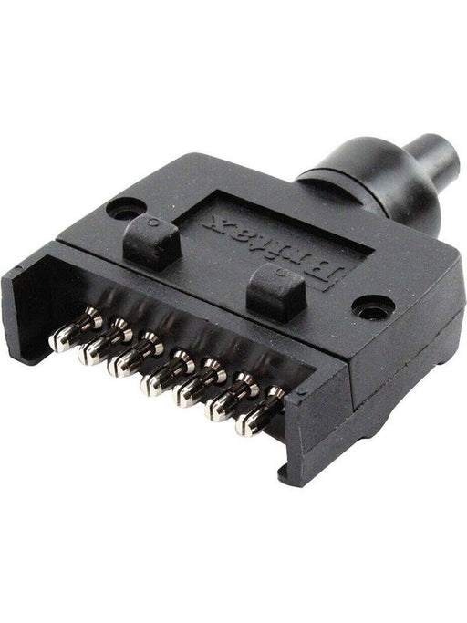 Britax 7 Pin Flat Trailer Plug Plastic [ref Narva 82141-20] TP2004 Britax - Micks Gone Bush