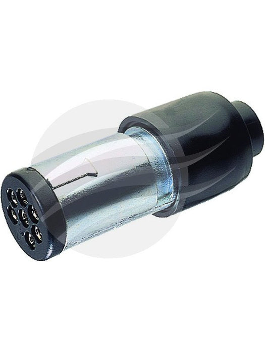 Britax 7 Pin Small Round Trailer Plug Metal [ref Narva 82131BL] TP2021 Britax - Micks Gone Bush