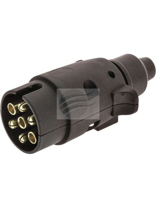 Cobo 7 Pin Large Round Trailer Plug Plastic [ref Narva 82181BL] TP2056 Cobo - Micks Gone Bush