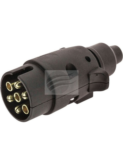 Cobo 7 Pin Large Round Trailer Plug Plastic [ref Narva 82181BL] TP2056 Cobo - Micks Gone Bush
